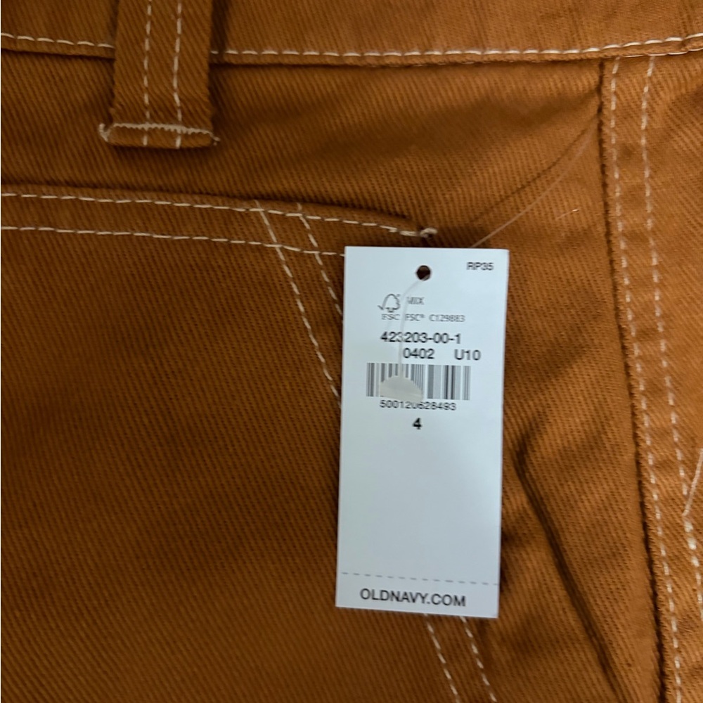 Old navy NWT Work Pants - Brown - Picture 2 of 2